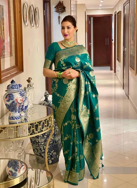 KT15 Banarasi Soft Silk Saree Collections Wholesale Suppliers In Mumbai
